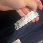 Eileen Fisher 100% Silk Georgette Crepe Long Blazer Navy XL Photo 4