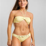 Billabong X Salty Blonde Yellow Polka Dot Sundipped Bikini Photo 12