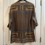 Renato Nucci Paris 100% Silk Geometric Tunic Button Down Blouse Photo 7