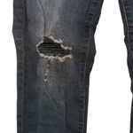 Celebrity Pink Button Fly Black Distressed Jeans Size 9 Photo 5