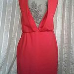 ZARA Basic Red V Backless Dress Photo 1