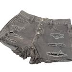 Hollister Gray Short Short High Rise Jean Shorts Photo 1
