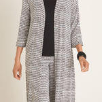 Chico's Chico’s Travelers Classic Palazzo Print Duster Jacket 2/Medium Photo 0