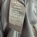 LK Bennett Cynthia Tweed Dress Pockets Flounce Hem Black White Size 8 EUC Photo 7