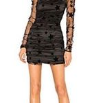 H:ours ‘Zain’ Black Mesh Star Dress Photo 0