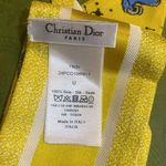 Christian Dior Silk Pixel Zodiac Mitzah Scarf Yellow Multicolor Photo 1