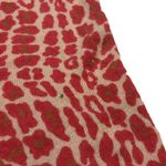 White + Warren Cashmere Sweater Animal Print Tan Red Women Size S Photo 4