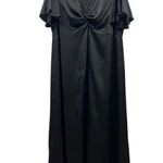 Show Me Your Mumu Rome Twist Gown in Black Luxe Satin size 2X NWOT Photo 6