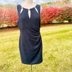 Eliza J  Black Form Fitting Dress with Cut Outs Size 12 Photo 2