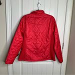 LL bean‎ fleece lined primaloft puffer jacket pink size large women’s insulated Photo 4