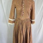 Vintage Handmade Prairie Dress with Matching Bonnet Photo 0