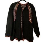 KOOS of Course! Reversible Snake Print Vinyl Jacket Size 1X A63817 Brown Photo 7