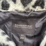 Banana Republic Snow Leopard Print Cocoon Jacket Wool Alpaca Blend Size XS Photo 5