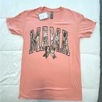 Simply Southern  Peach 'MAMA' Tee. Size Medium Photo 0