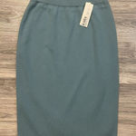 Rodier Wool Blend Knit Pencil Skirt Blue Green Size 42 Lined Made in Tunisia Photo 0