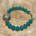 Beaded Sea Glass Hand Blown Glass Octopus Bead Bracelet Photo 6