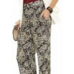 Theory Black Emmanuel Snake Silk Wide leg Trousers Photo 0