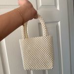 Pearl Beaded Purse Handbag White Photo 2