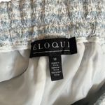 Eloquii Size 18 Light Blue Tweed Pleated High Waist Shorts Womens Photo 8