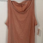 Aerie  Women's Size XL Brown Ribbed Tank Top Sleeveless Scoop Neck NWT‎ Photo 0