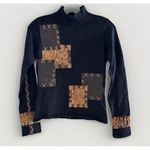 Alberto Makali Vintage  Patchwork Animal Print Blazer Top Set 6 Suede Leather Photo 10