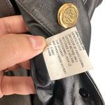 Bagatelle Vintage  Black 100% Cow Leather Vest Gold Hardware Grunge Indie Sleeze Photo 9