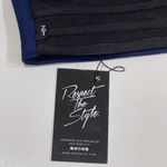 NEW Zara Terez XS Mesh Back Sports Bra Navy Blue Strappy Workout Crop Top Gym Photo 4