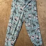 Disney Lilo & Stitch Pajama Pants Womens Medium Blue Plush Joggers Comfort  Photo 0