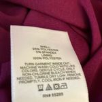 EXPRESS : Metallic Purple Plunging neckline- side slit-long sleeve- Dress- S Photo 13