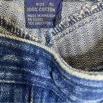 Liz Claiborne Vintage 90s Pinstripe Snap Button Jeans Distressed Size 10 Photo 8