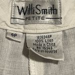 Willi Smith Womens sz6  cropped 100% Linen Pants Photo 5