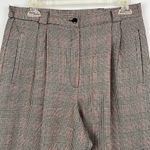Requirements Vintage 100% wool plaid  size 12 pleated straight leg pants Photo 1