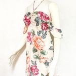 Honey Belle Halter Cold Shoulder Ruffle Floral Boho Dress Photo 1