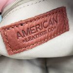 American Leather Co. Carrie Mini Dome Crossbody Bag in Tapestry Brown Suede Boho Photo 5