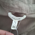 Maurice's  2X Women's Sleeveless Button-Down Dress- Taupe Photo 10