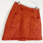 Anthropologie Pilcro for Charlie Mini Skirt Terracotta Size 10 Photo 2