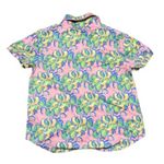 Lauren James  Pink Floral Button Up Pajama Top Women's Medium Photo 1