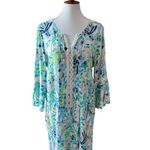 Lilly Pulitzer  Large Dress Tunic Boho Hollie Resort Wear Beach Cruise Coastal Photo 9