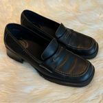 White Mountain  Black Leather Loafers Shoes Women’s Size 8.5 Office Wear Academia Photo 0