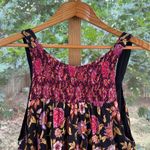 Free People Oh Baby Black And Pink Floral Mini Dress Size XS Photo 5