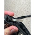 Coach Wristlet Womens Black White Signature C Coated Canvas Patent Strap Bag Photo 6