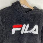 FILA Black Fleece Logo Front Long Sleeve Pullover Hoodie Women's Size Medium M Photo 2