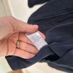 J.Jill Faux Suede Open Draped Cardigan Jacket Navy Blue Large Photo 4