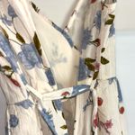 American Eagle  Outfitters Women's Size 2 Ivory Floral V-Neck Adjustable Jumpsuit Photo 5