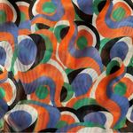 Solid & Striped Iris Printed Side Tie Mesh Bikini Bottom in Optic Swirl - Large Photo 6