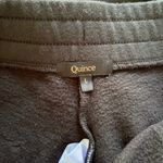 Quince  Black Wide-Leg Cropped Pants size large Photo 7