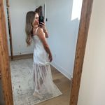 Hypeach white lace trim maxi dress Size XS Photo 1