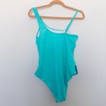 Blooming Jelly ‎ Womens Swimsuit Size M Blue One Piece Mesh Contrast Chic Coastal Photo 2