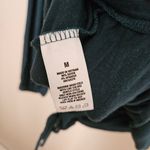 Aeropostale  Blouse Top Off Shoulder Tie Front Long Sleeve Deep Green Casual Photo 8