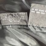 wilson's leather Vintage  Black Long Trench Coat Suede Embossed Floral Detail Photo 14